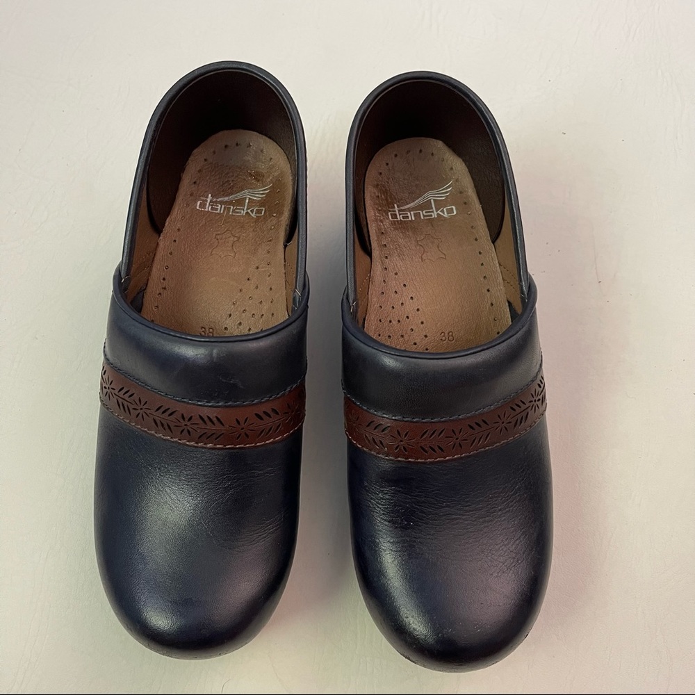 Dansko Leather Penny Leather Clog in size 38